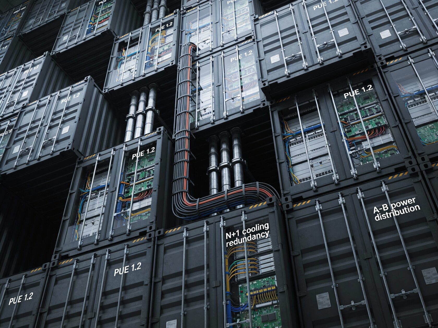 Сборка модульной серверной Iron House