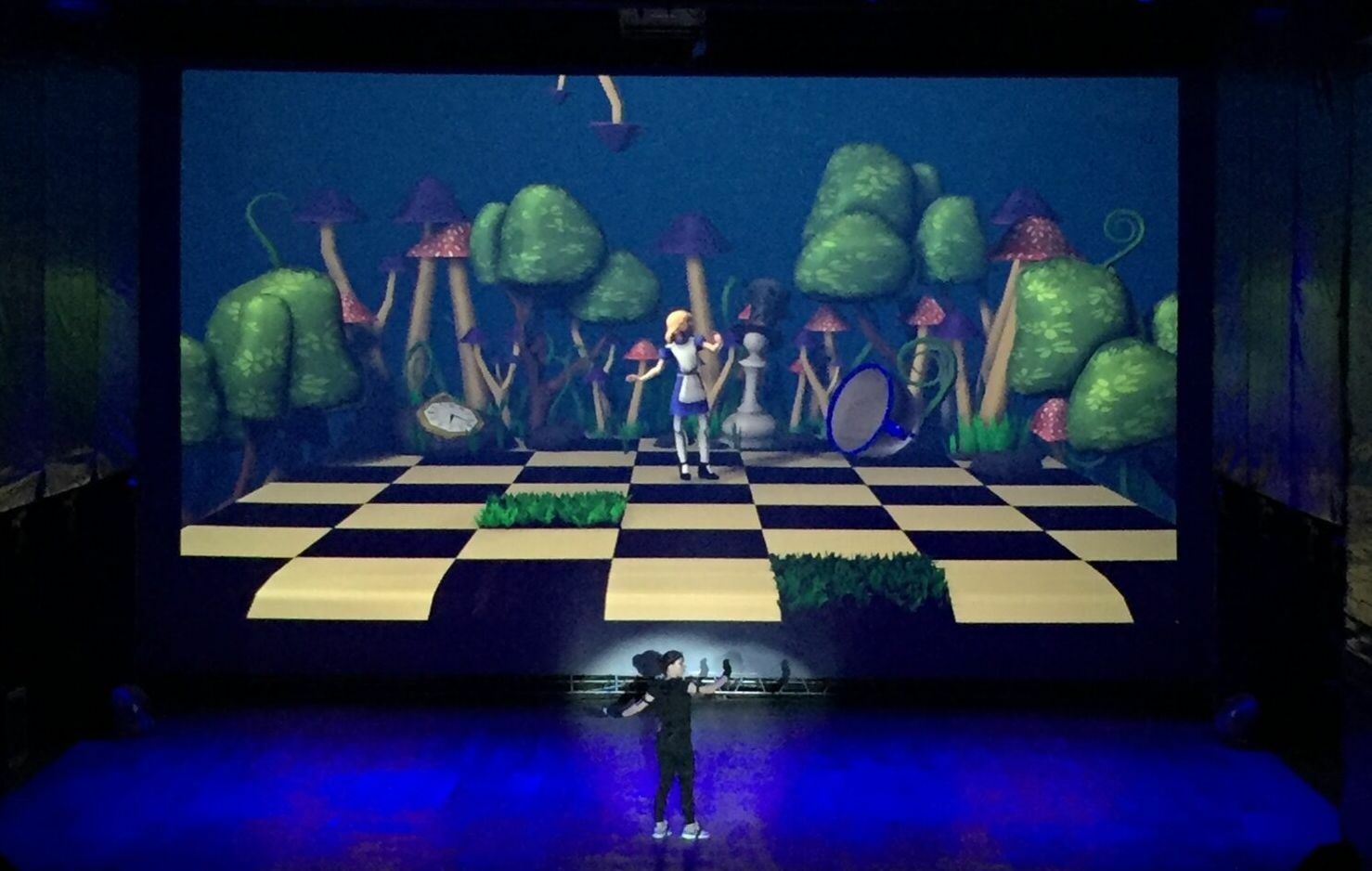 иммерсивная постановка с использованием костюма захвата движения, созданная в конструкторе EV Toolbox 