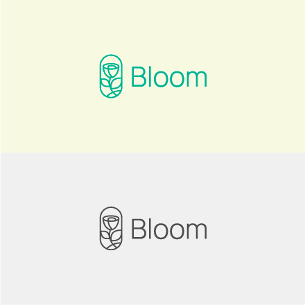 логотип роза