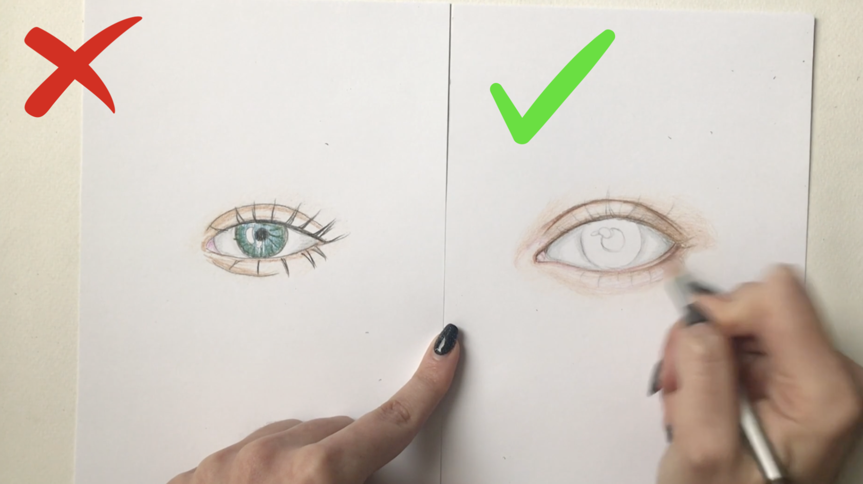 реалистичные глаза как рисовать