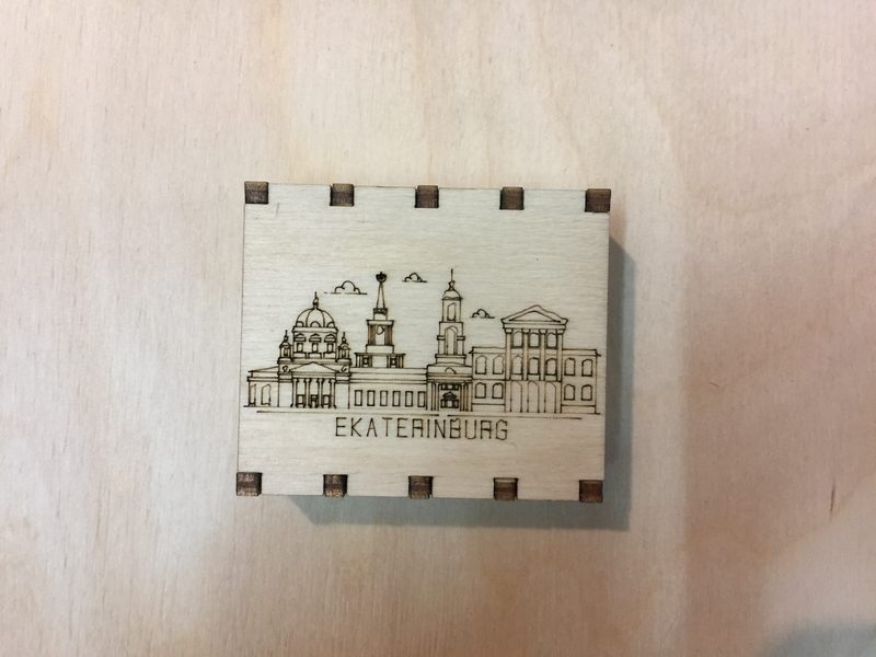 Спички сувенирные на магните города России - Екатеринбург​