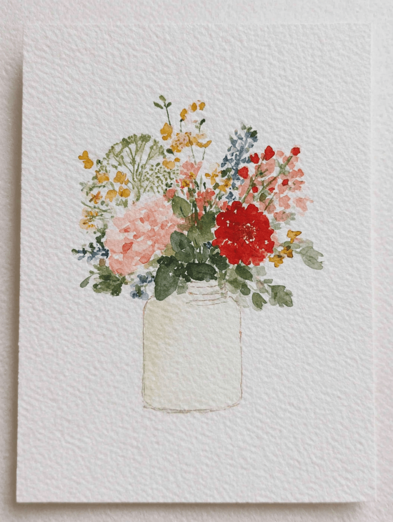 10 простых идей для весенней акварельной живописи для начинающих 97