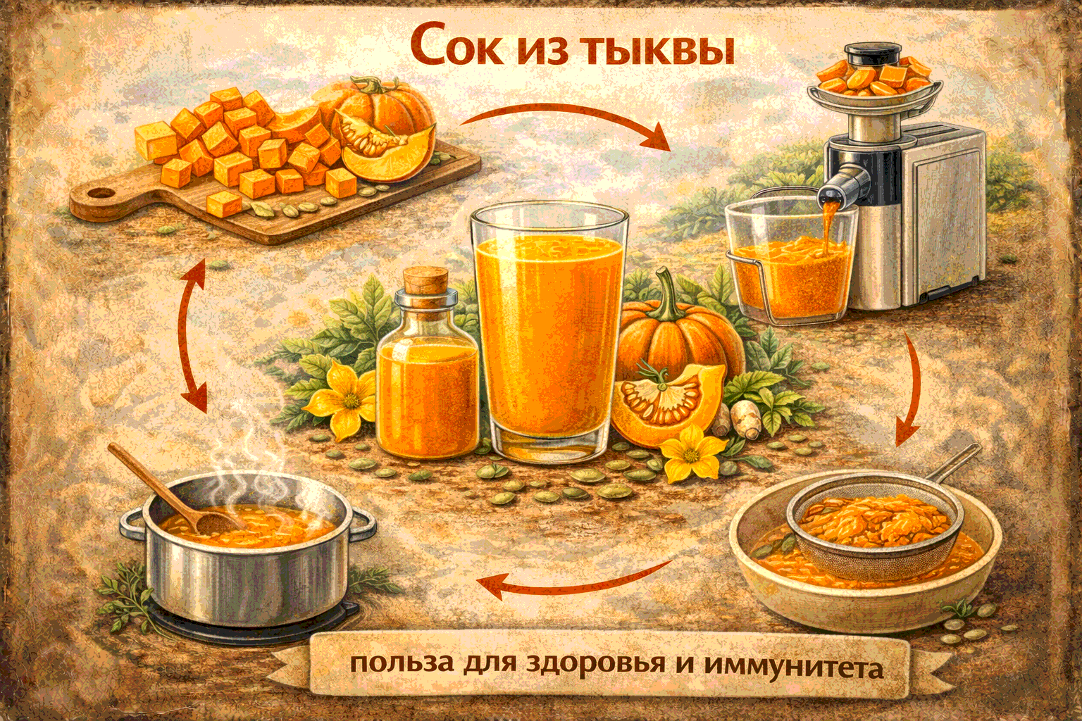 Сок из тыквы