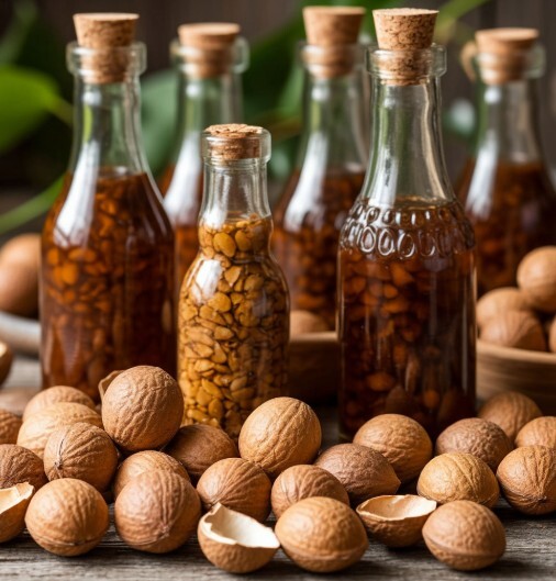 Настойки на скорлупе макадамии