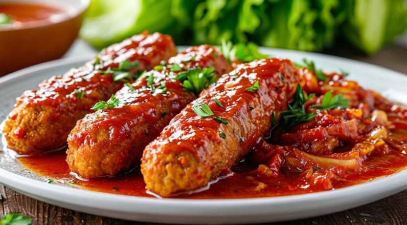 Приготовление ленивых голубцов в духовке: шаг 12