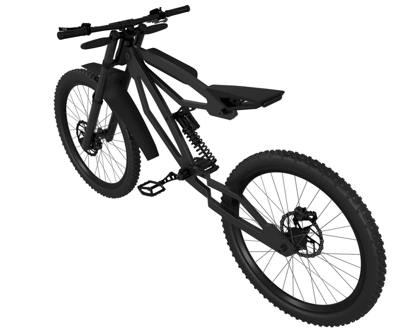 Мотобайк монорама сзади