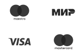 MasterCard, Maestro, Visa, Мир