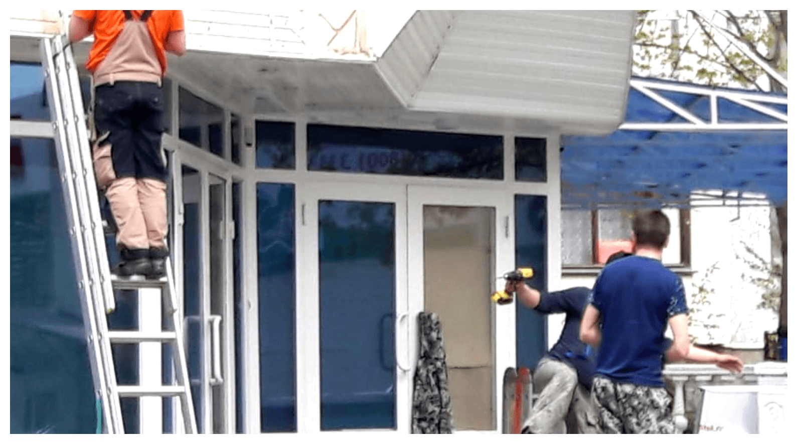 Работа монтажников РА «Рубль 20»