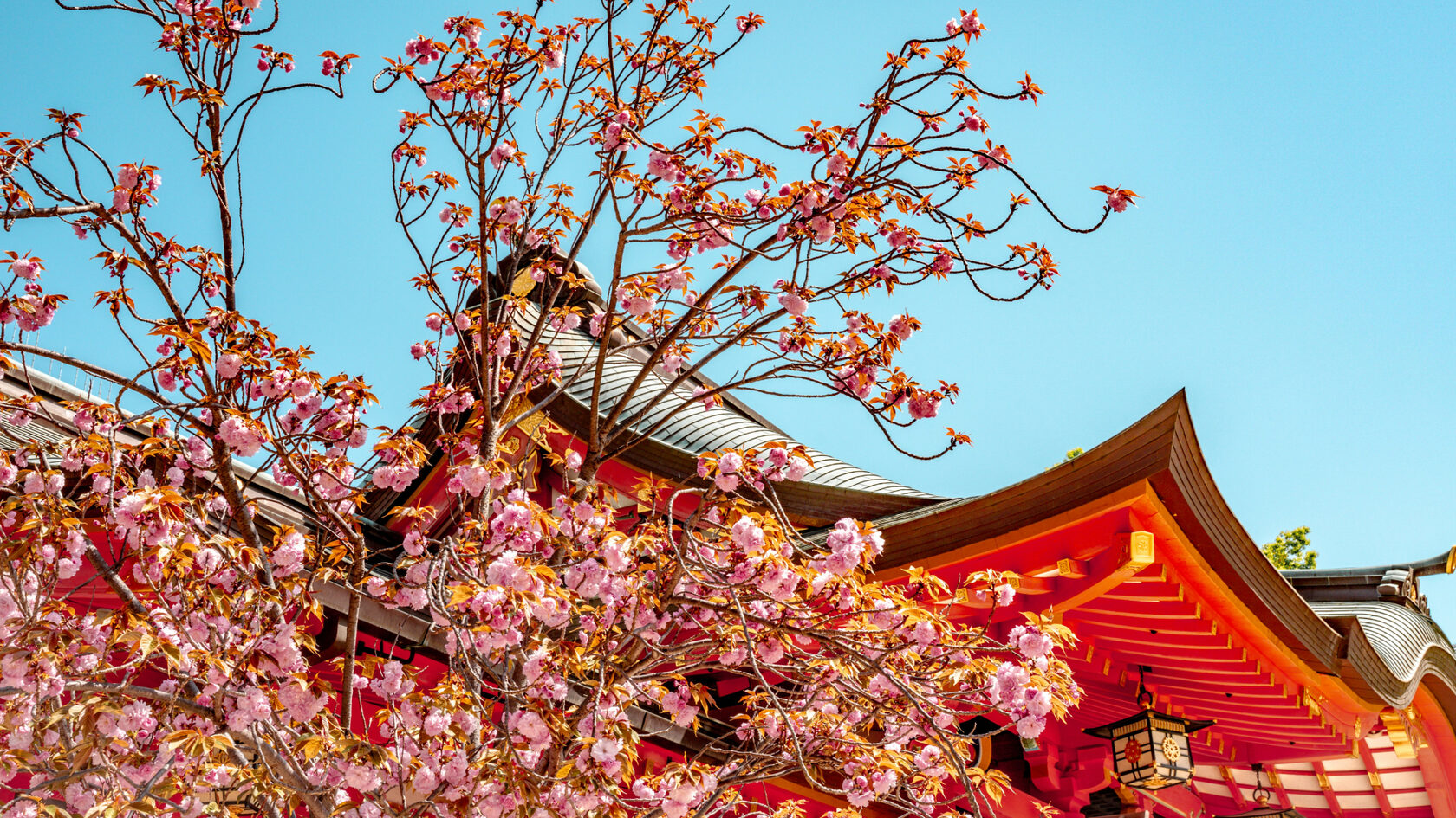 Кобе — портовый город Японии, набережная и горы Рокко