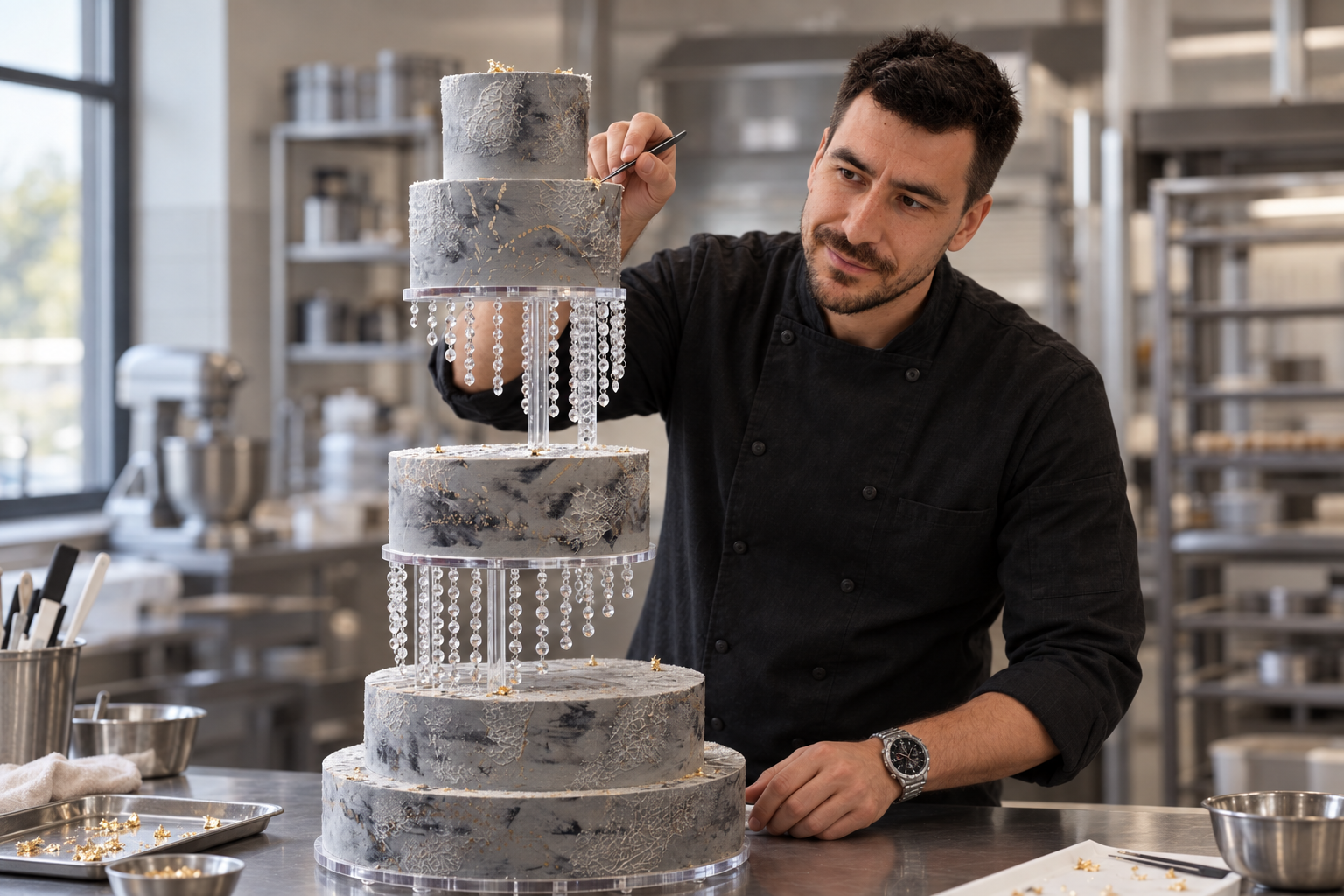 Chef John лично работает над авторским тортом