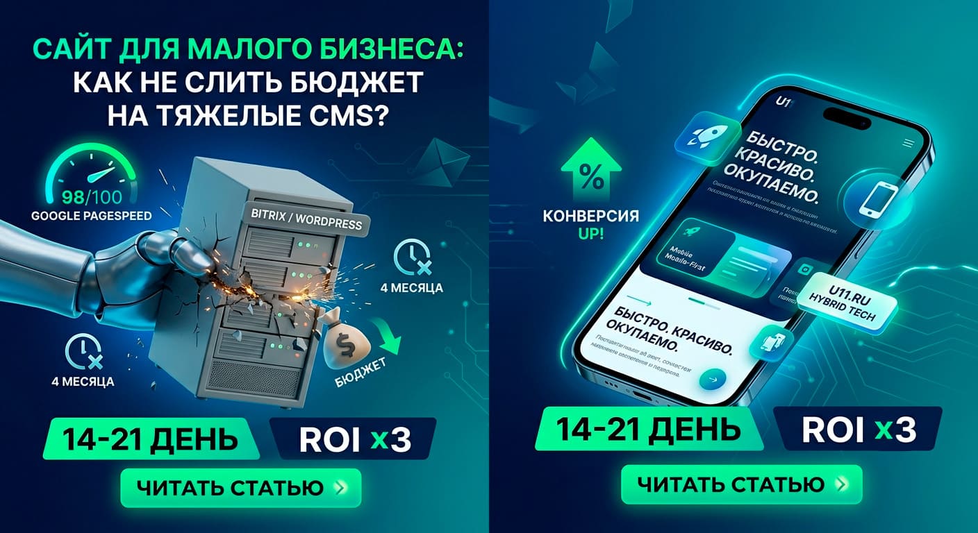 Сайт для малого бизнеса в 2026: цены технологии и как не слить бюджет