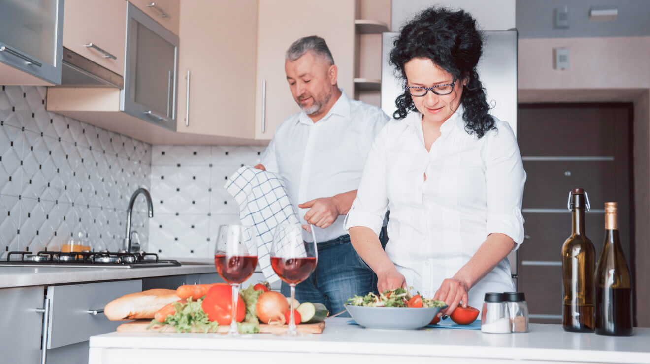 Ужин на новой кухне