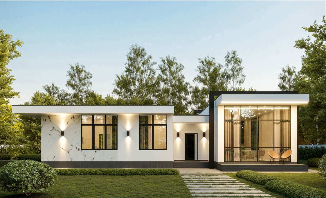 Проект Breeze 140 m². Шик без излишеств, благородство и абсолютный комфорт — ключевые идеи, которые удалось реализовать архитекторам в проекте современного частного дома Breeze.