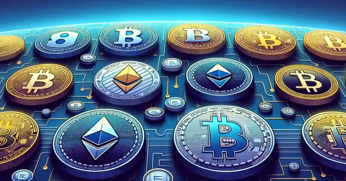 crypto coins animated