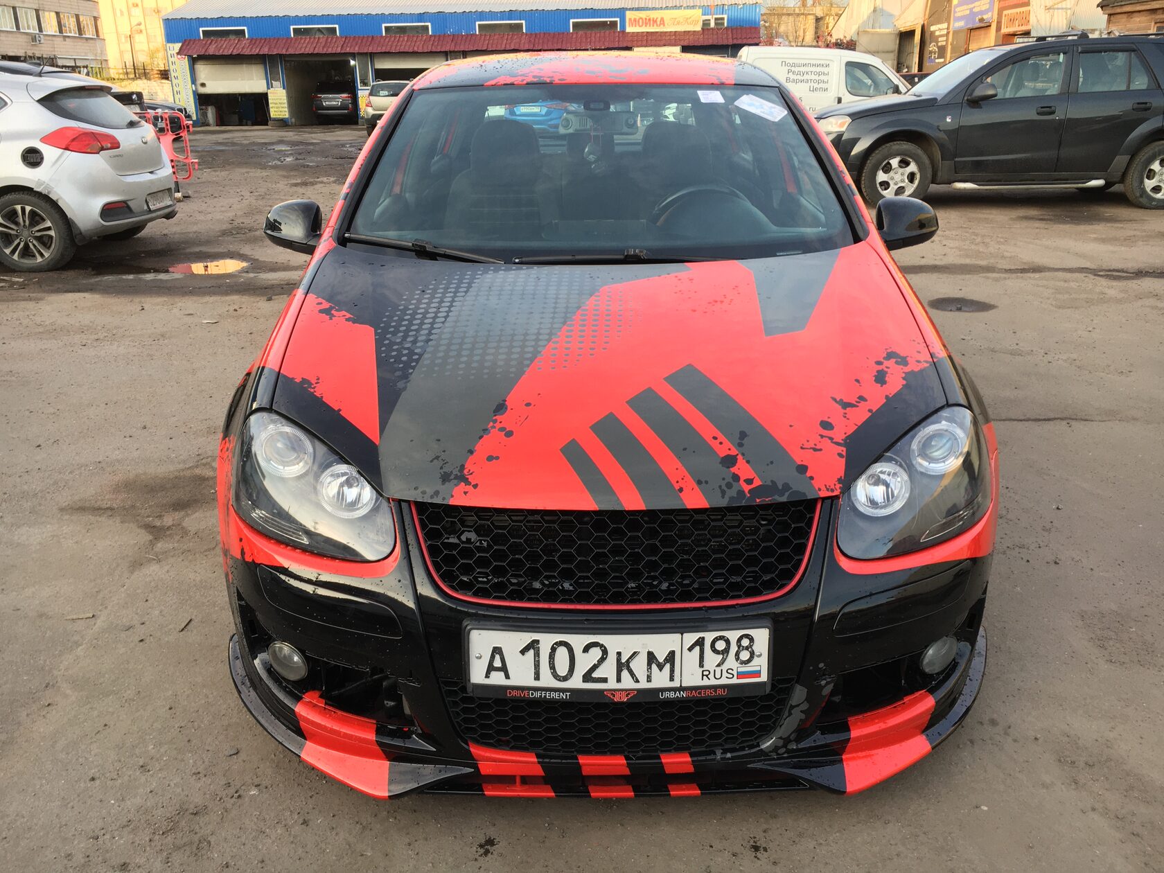 Аэрография VW Golf GTI