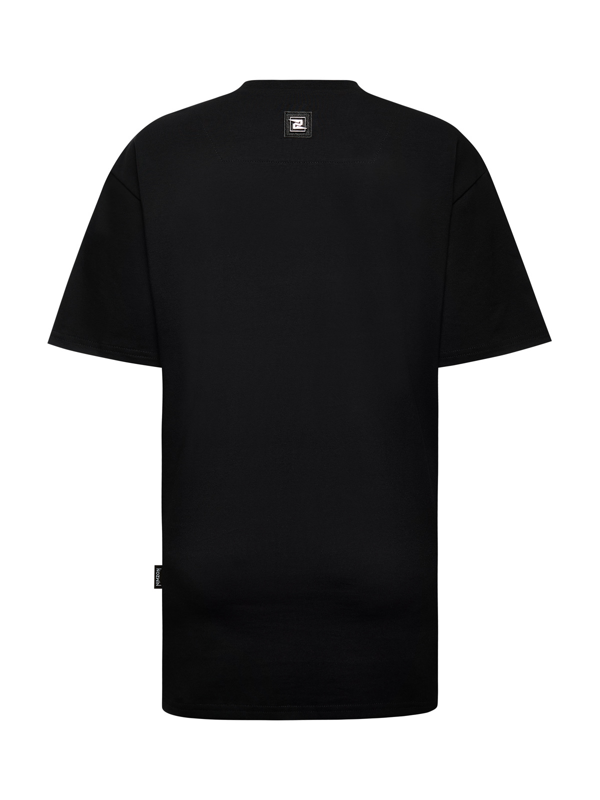 парящая черная футболка для каталога