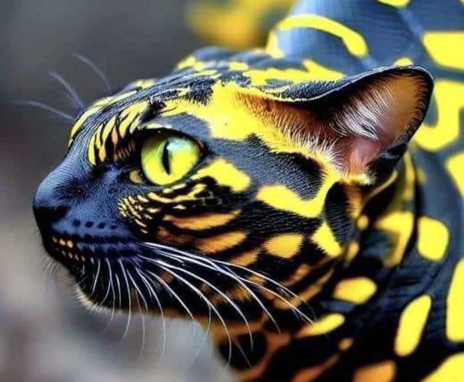 змеиная кошка фото, змеиная кошка, змеинная кошка