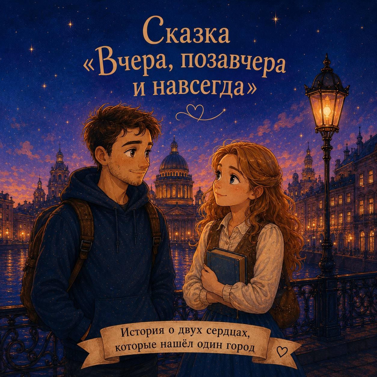 Обложка сказки Вчера, позавчера и навсегда