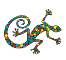 Логотип ящерица Гауди