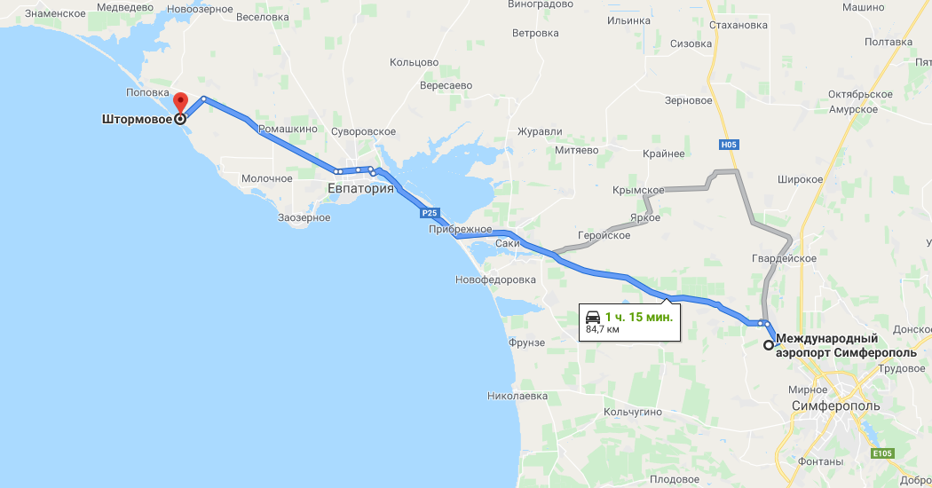 Симферополь евпатория как доехать. Симферополь штормовое на карте. Новая трасса Симферополь Евпатория Мирный на карте. Маршрут Евпатория штормовое Крым. Маршрут Симферополь штормовое.