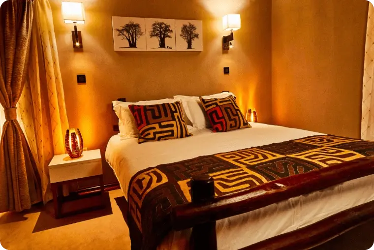 Номер отеле у реки Окаванго - Тур в Ботсвану, Замбию и Зимбабве