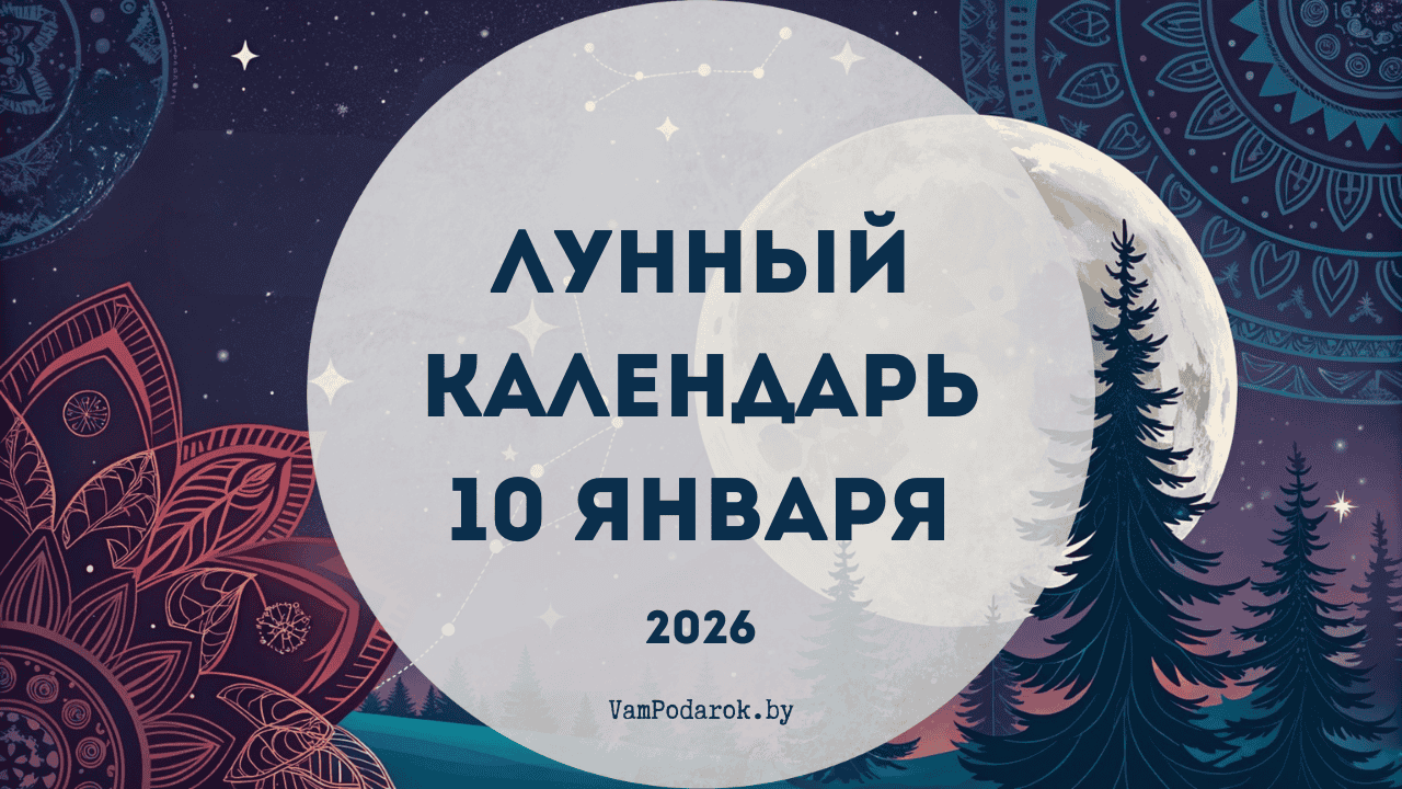 Лунный календарь на 10 января 2026 года