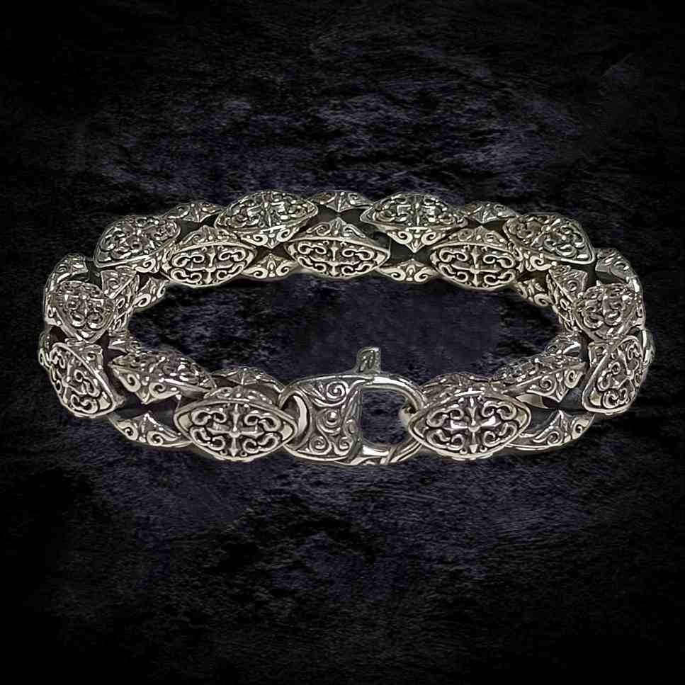 брутальный мужской браслет, массивный браслет, браслет для мужчины.