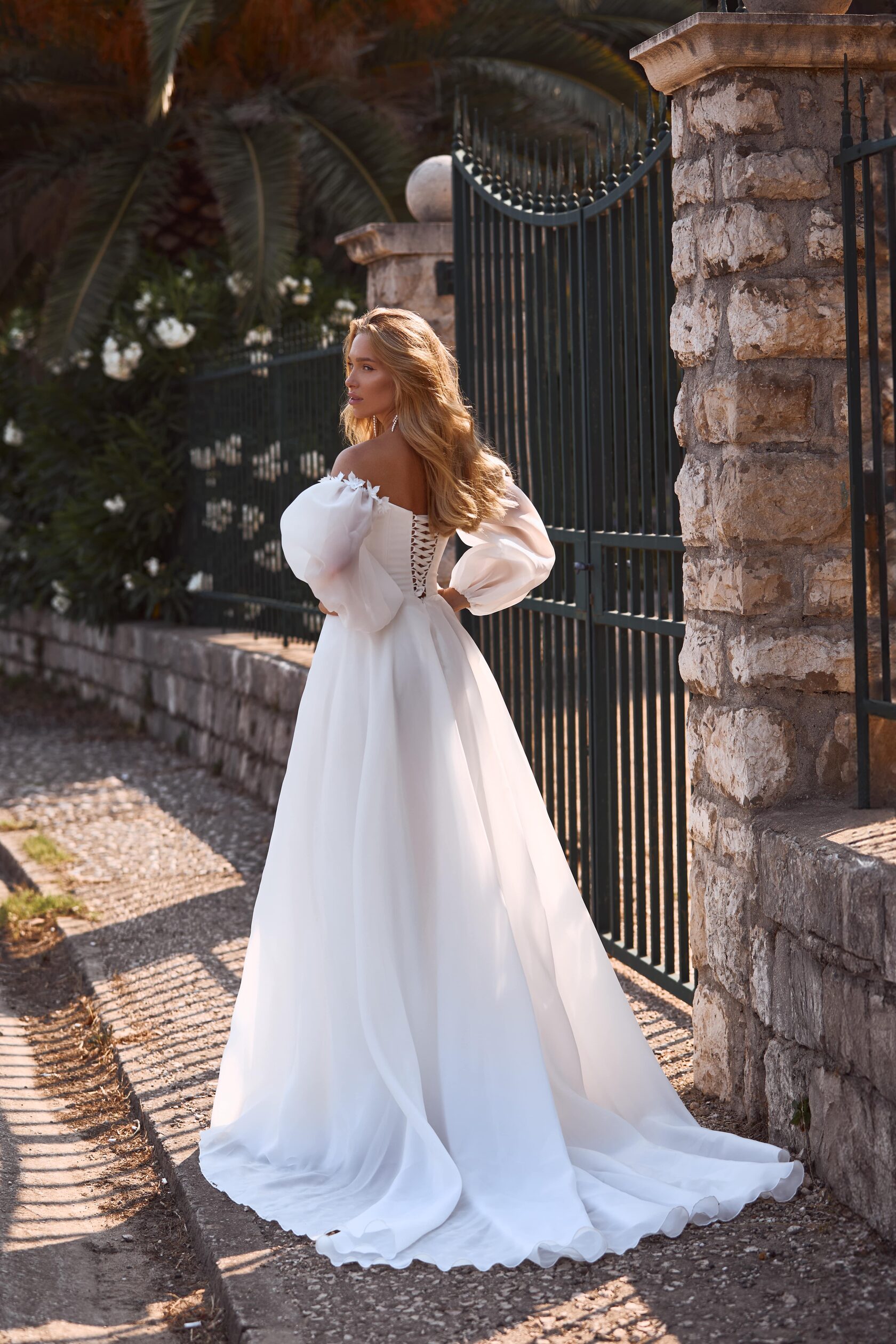 Свадебное платье из органзы