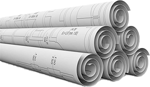 свертки с чертежами 