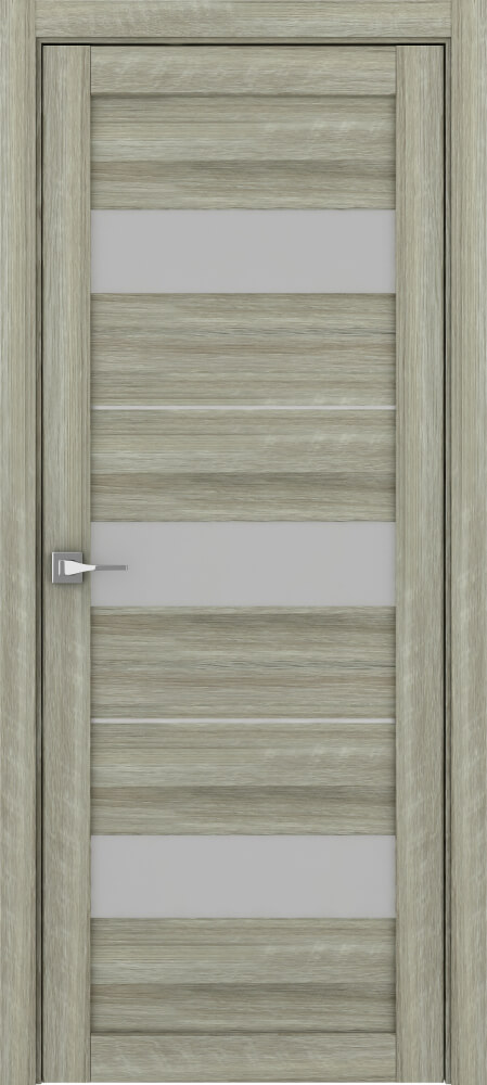 Дверь межкомнатная Eco Light 2126 остекленная цвет Велюр Серый