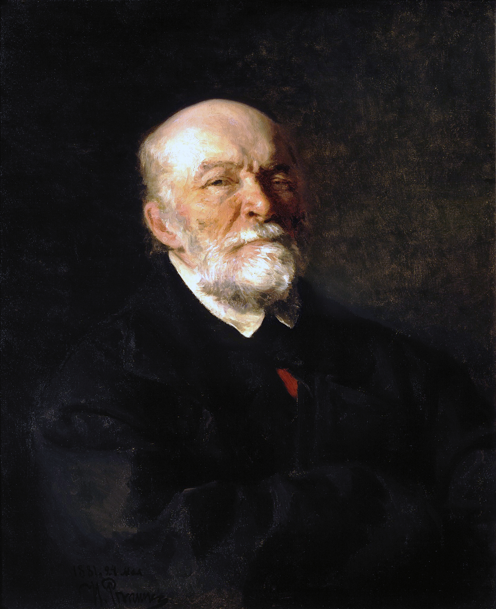 Портрет хирурга Николая Пирогова кисти Ильи Репина, 1881 год