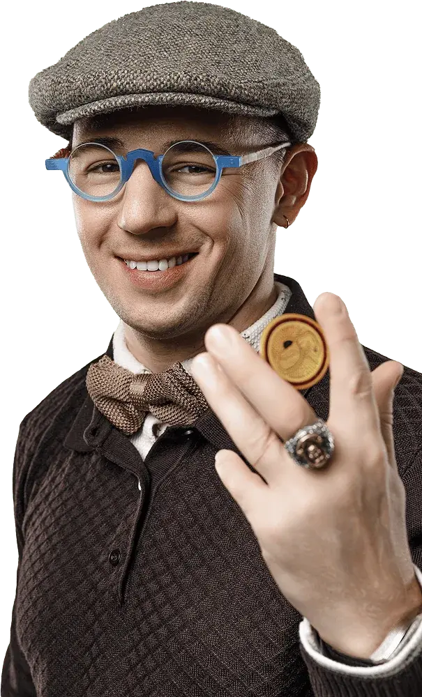 Рами Зайцман с монетой