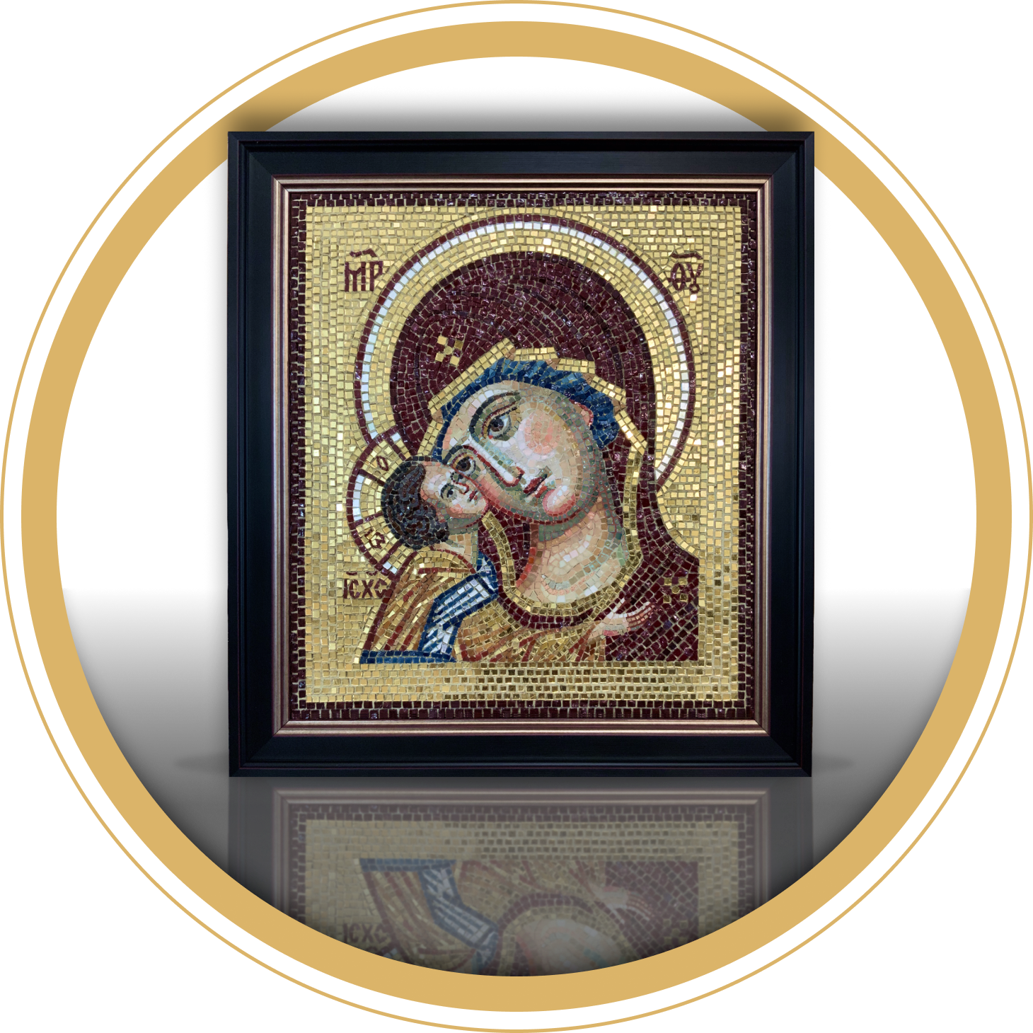 мозаичная икона Богоматери