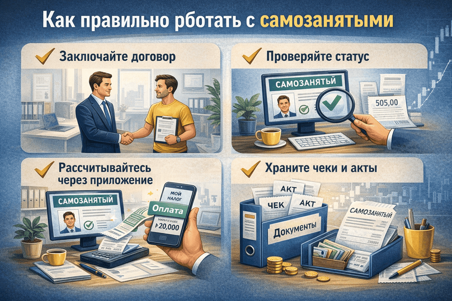 работа с замозанятыми
