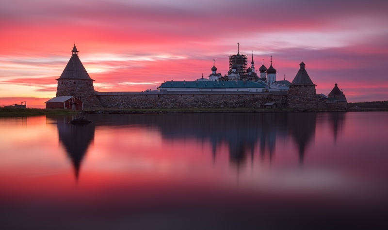Розовый закат
