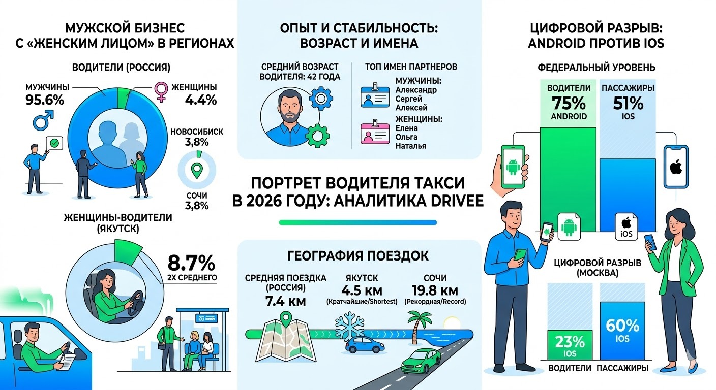 Портрет водителя такси