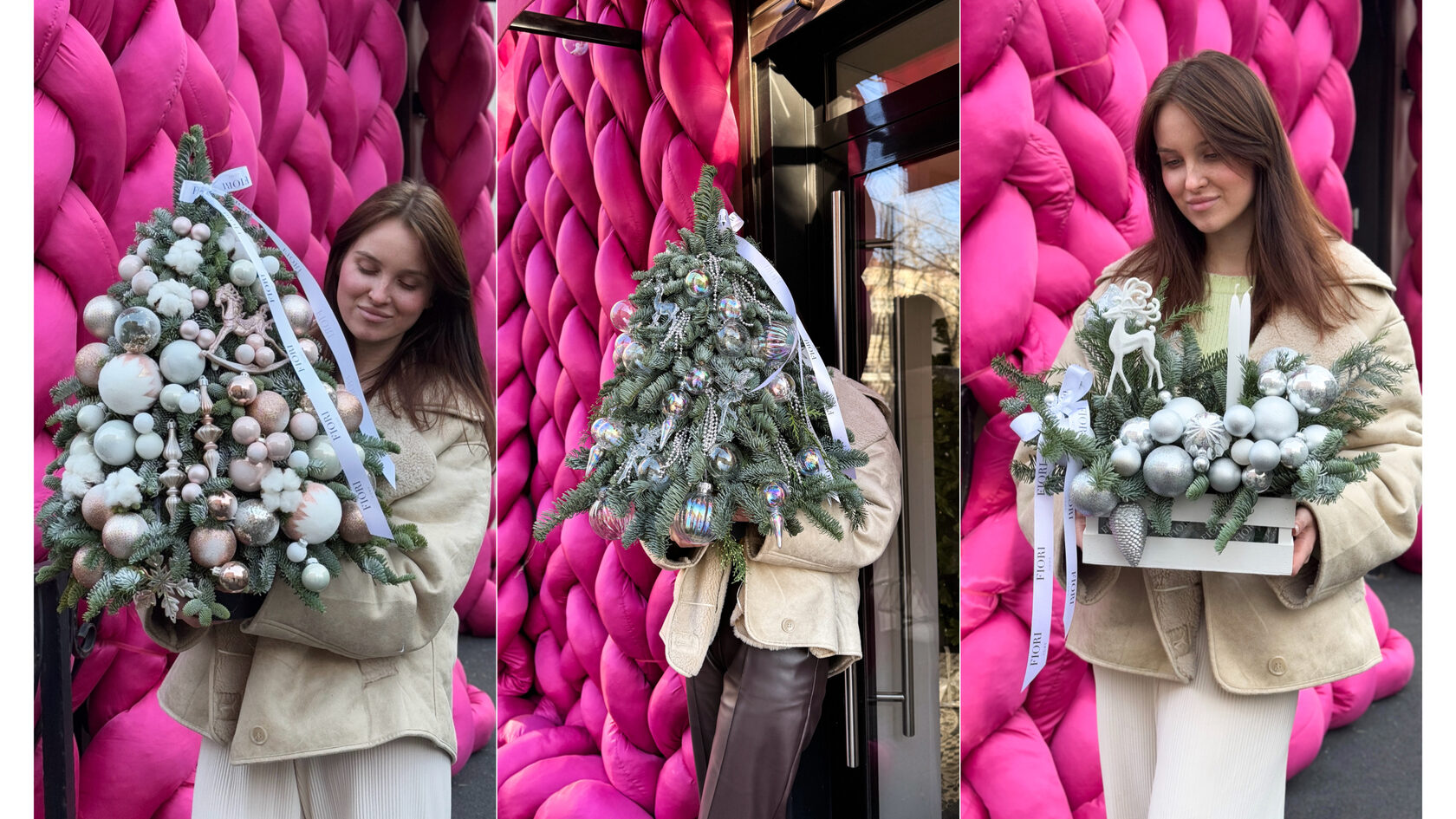 новогодние композиции цветов