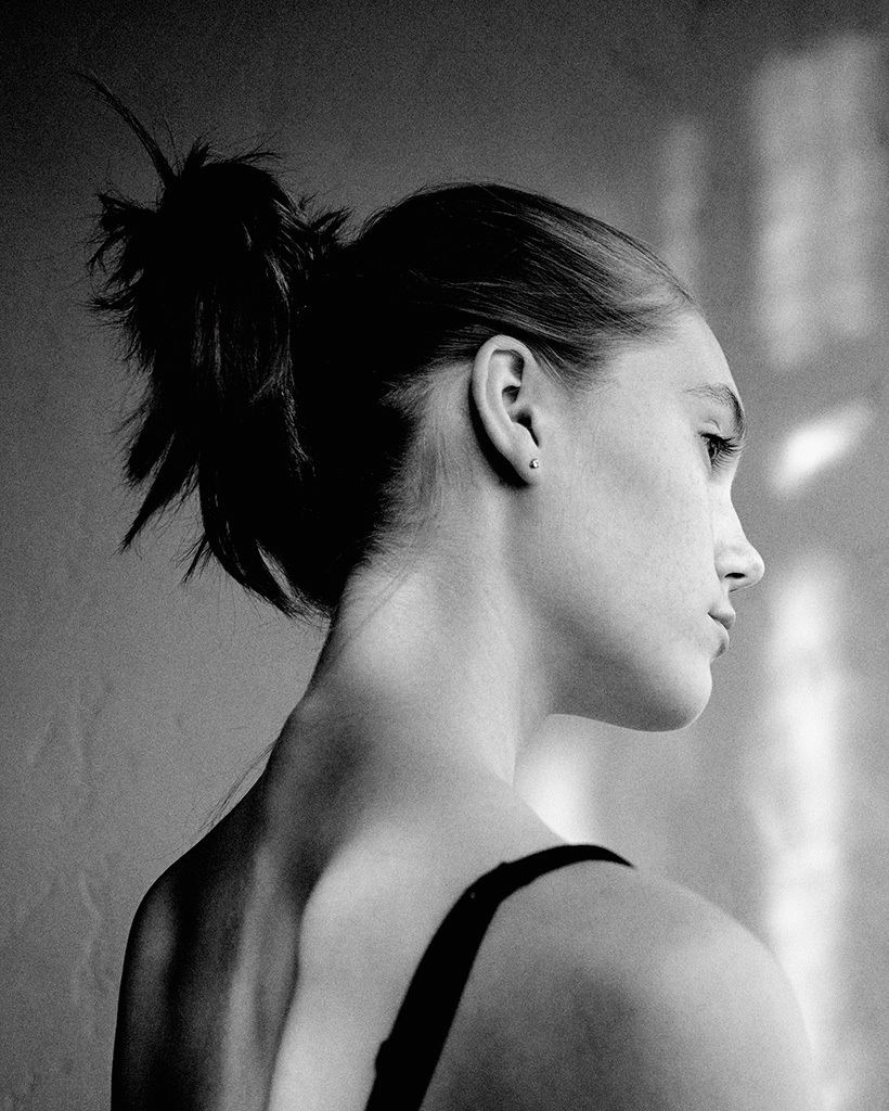 Девушка, красивая, модельный тест, портрет