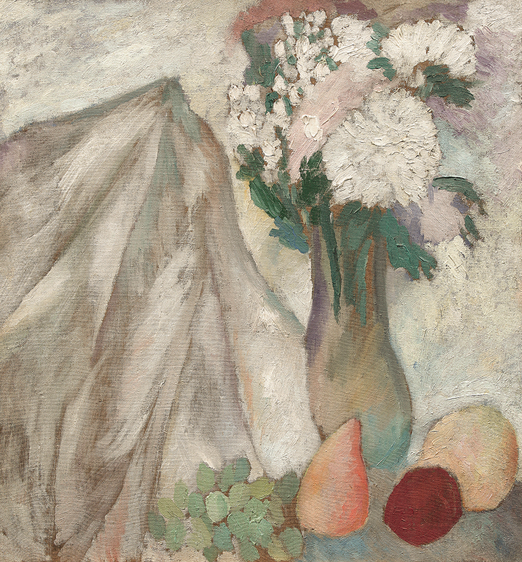 Натюрморт с плодами и белыми цветами. Конец 1920-х – начало 1930-х