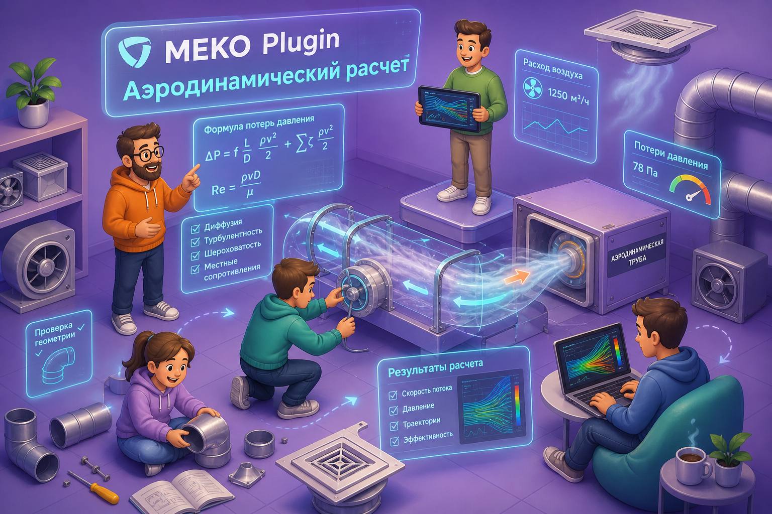ревит плагин меко revit аэродинамический расчет