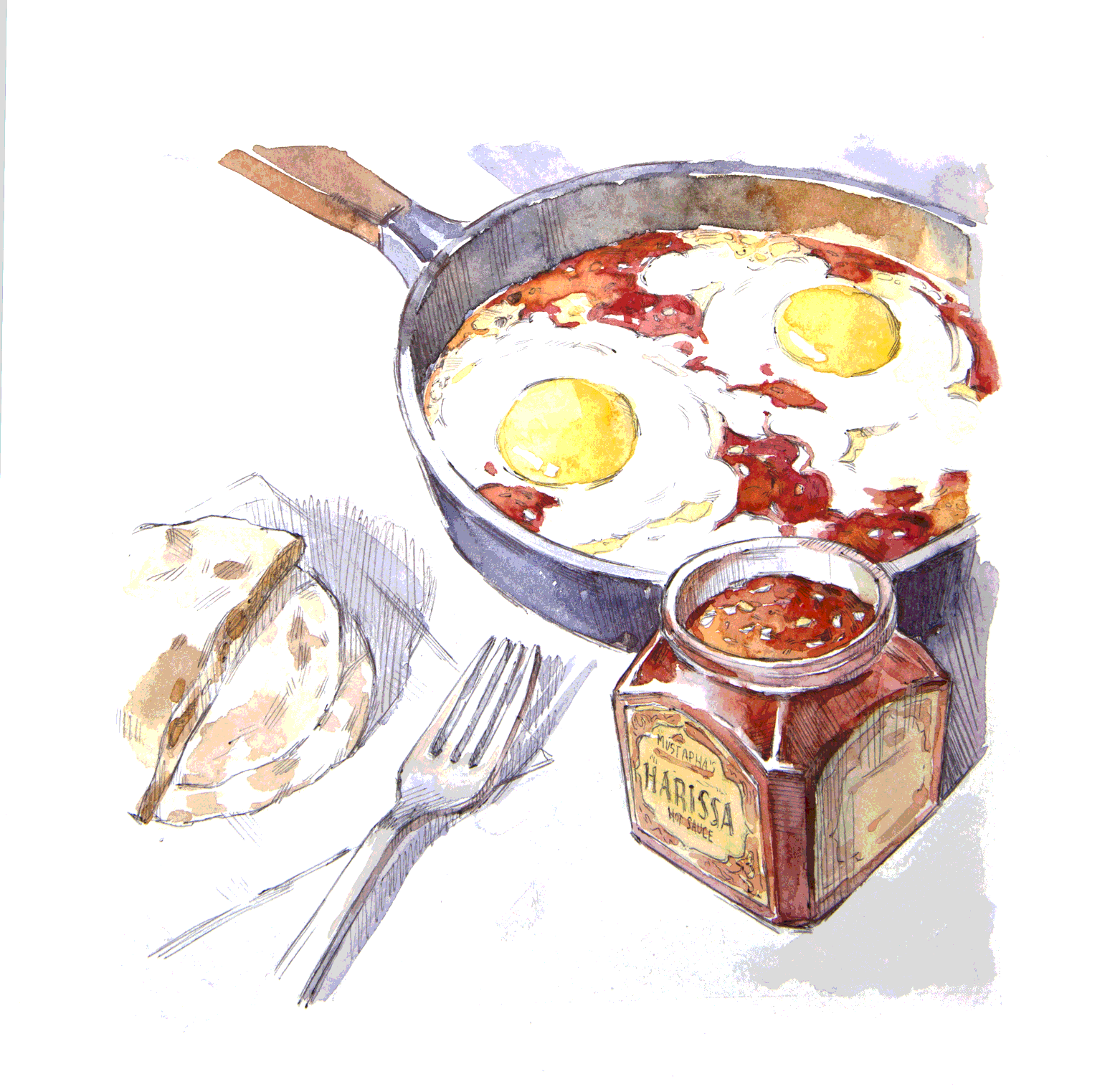 Завтрак художника нарисовать