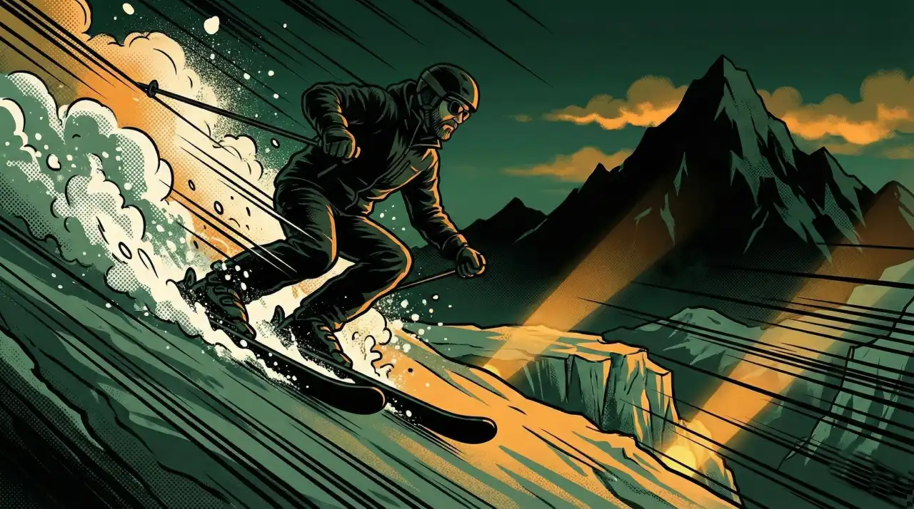 Вечернее катание на курорте Газпром Альпика: освещенные красные трассы для профи