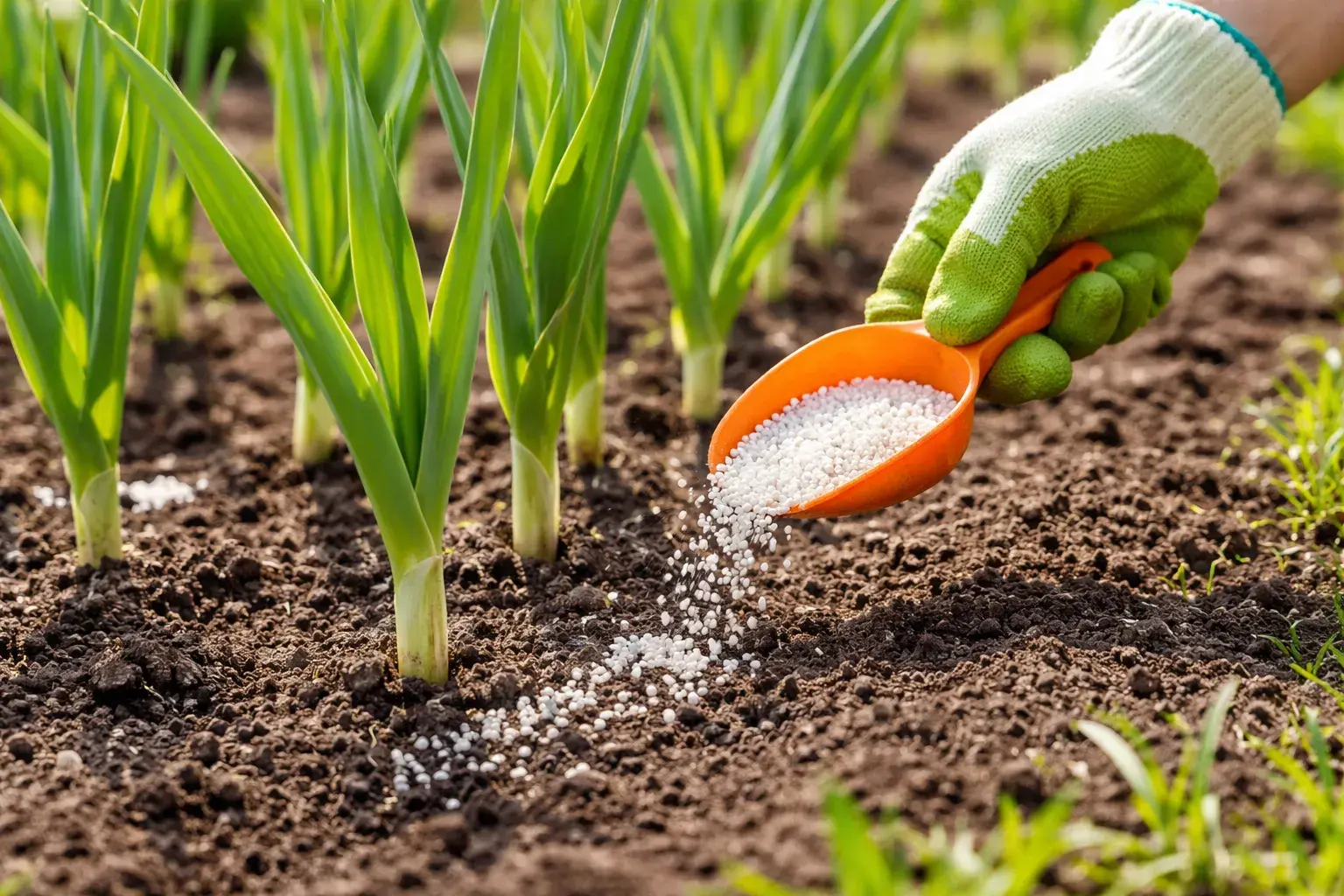 Чем подкормить озимый чеснок весной