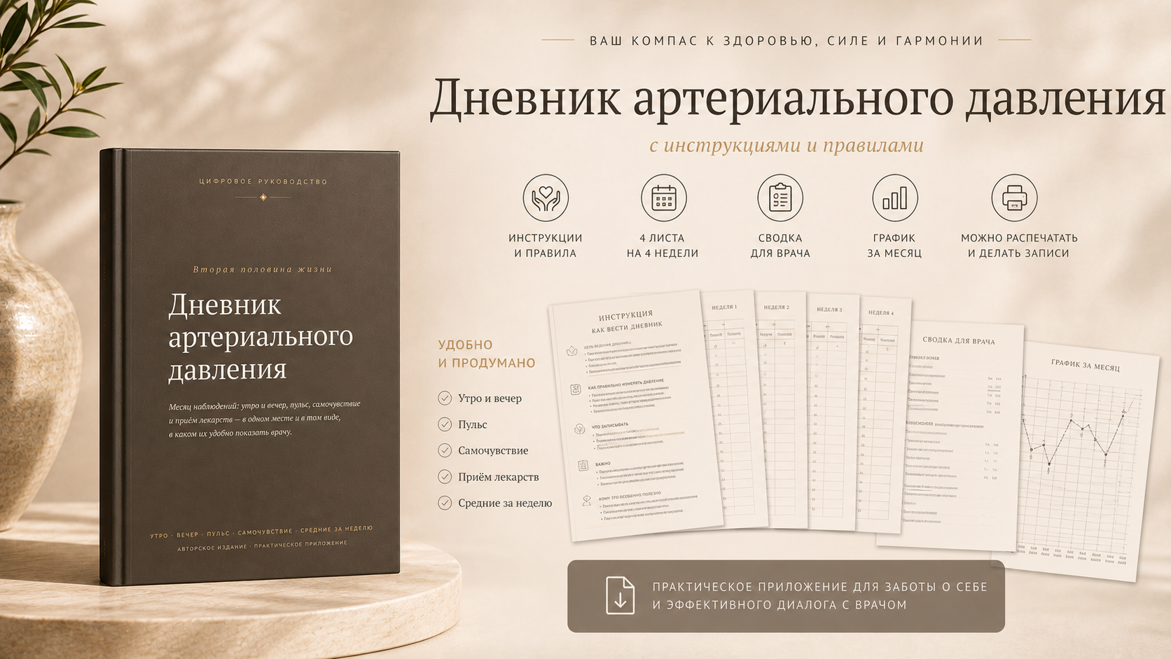 Дневник давления для распечатки