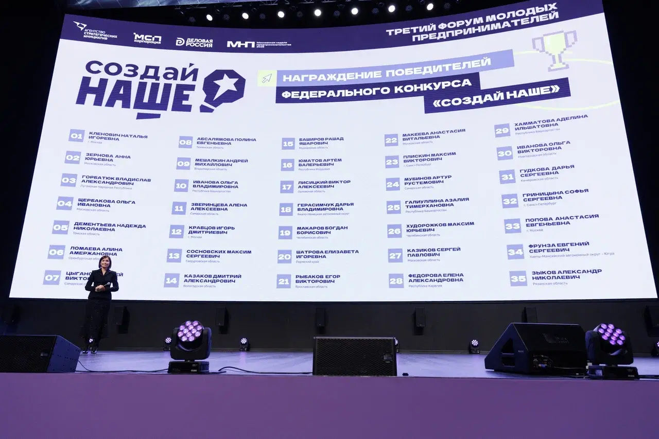 вручение миллиона рублей победителю конкурса Создай НАШЕ