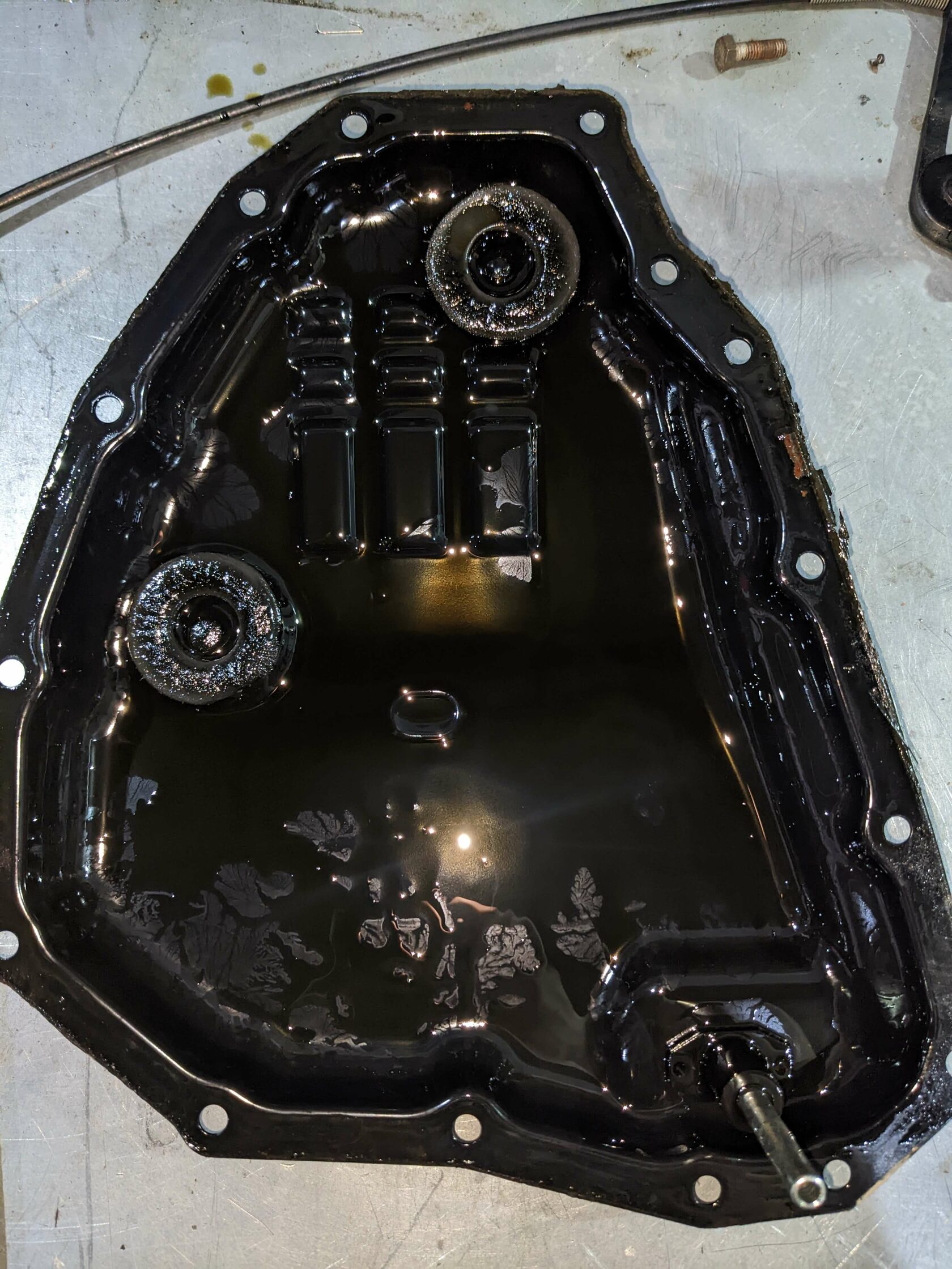 Продукты износа на магнитах вариатора