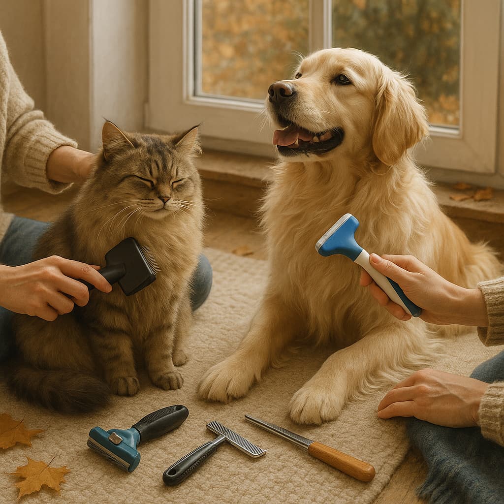 Осенняя линька у собак и кошек: как помочь питомцу пережить сезон