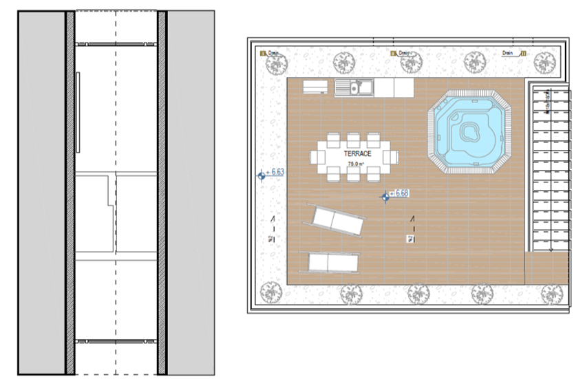 Aiva Luxury Homes and Villas in Esentepe North Cyprus interiors of villa terrace