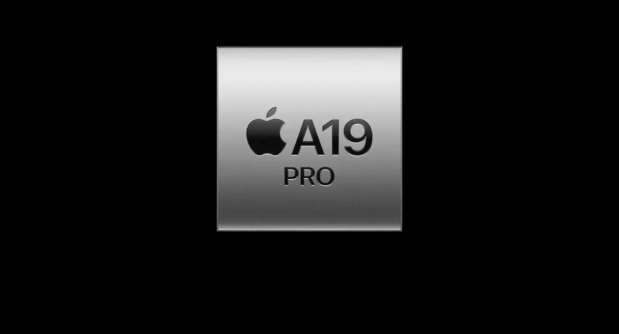 Схематичное изображение процессора Apple A19 Pro с выделением 6-ядерного CPU, 6-ядерного GPU и 16-ядерного нейронного двигателя
