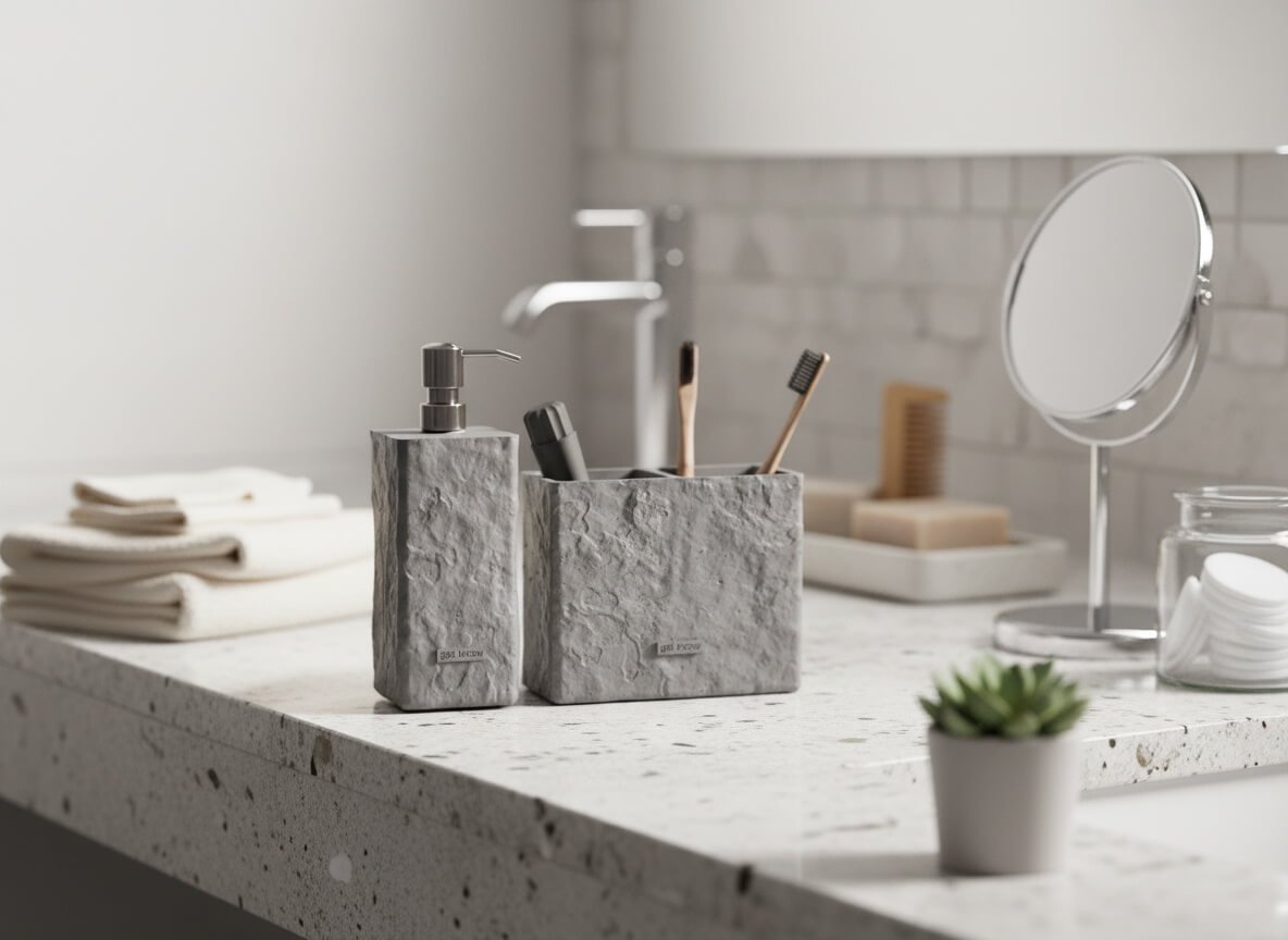 дозатор для жидкого мыла из бетона 